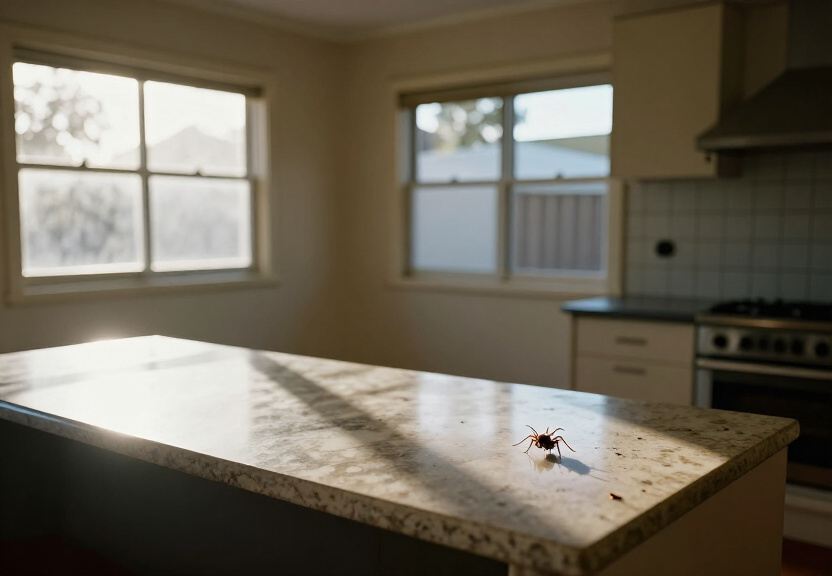 Cockroach infestation in a Mount Colah kitchen before treatment